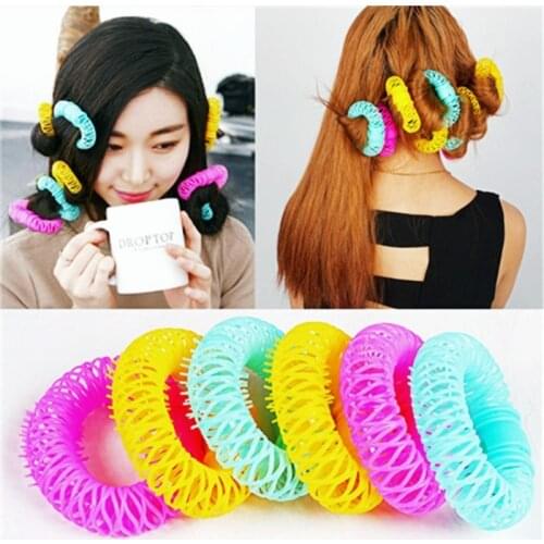 6pcs/8 Pcs/Lot Magic Curler Hair Claw Rollers Curls Roller Lucky Donuts Curly Hair Styling Make Up Tools Accessories For Woman