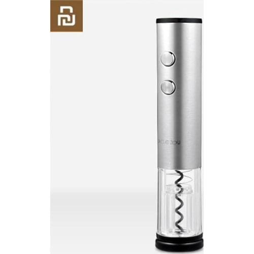 Youpin Circle Joy Automatic Wine Bottle Opener / Stopper Stainless steel Electric Corkscrew Foil Cutter Base Cork Out Tool H20