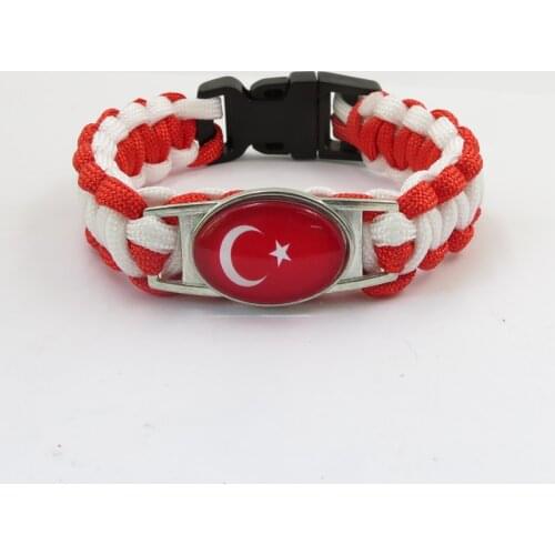 Infinity Love Turkey Flag Bracelets Fashion Handmade Turkey Men And Women Leather Bracelets Jewelry Freindship Gifts