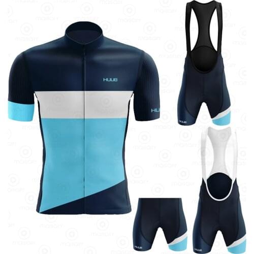 HUUB Team Cycling Set 2021 New Jersey Clothing Kit Men New Short Sleeve bicycle MTB Clothes Bike Uniforme Ropa Ciclismo Hombre