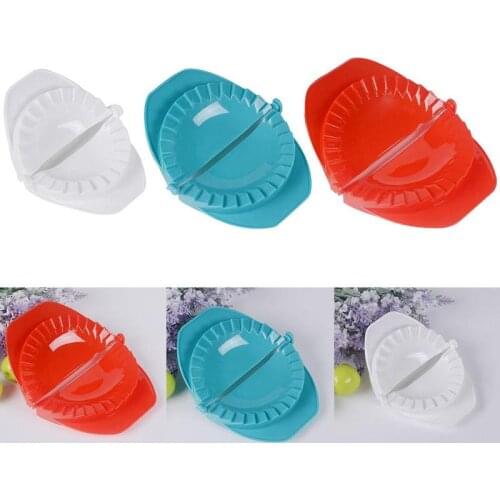 3PC DIY Plastic Dumpling Molds Chinese Food Jiaozi Maker Dough Press Dumpling Pie Ravioli Hand Mould Kitchen Creative Tools