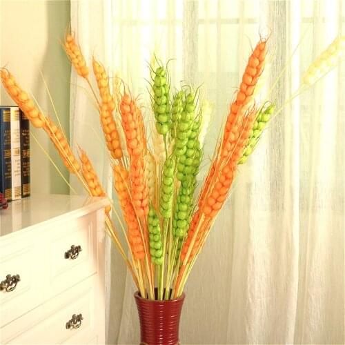 12pcs Artificial flower single big Wheat ear 110 cm long For photography Wedding decoration DIY crafts Artificial flowers Party