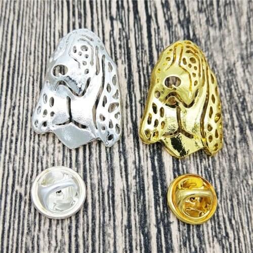 LPHZQH Hot Wholesale Trendy Basset Hound Dog Broches And Pins Collar Pin Jewelery Clothing Accessories Mens Gift