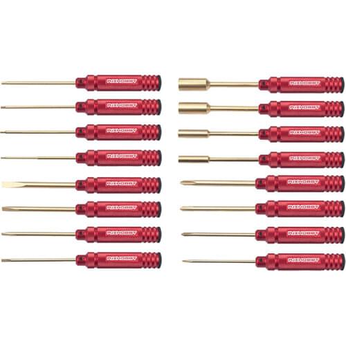 RJXHOBBY Hex /Nut/ Phillips/ Flat Screwdriver Nut Driver Tool Kit for FPV RC Models Car Boat Airplane