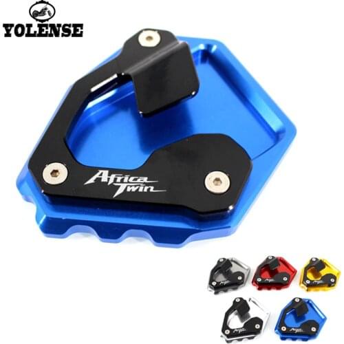 For Honda CRF1000L CRF 1000L Africa Twin ABS/DCT 2016 2017 Motorcycle CNC Kickstand Foot Side Stand Extension Pad Support Plate
