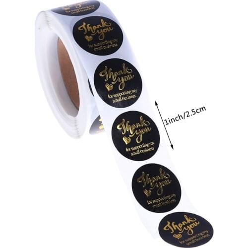 Thank You Stickers For Seal Labels Gift Packaging Stickers Birthday Party Offer Stationery Sticker