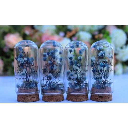 Wedding favors for guests, thank you favors, personalized favors, glass dome favors, bulk favors, cheap favors, real dried flowe