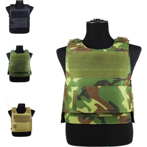 Security Guard Anti-Stab Tactical Vest with two Foam Plate Military Miniature Hunting Vests adjustable shoulder straps