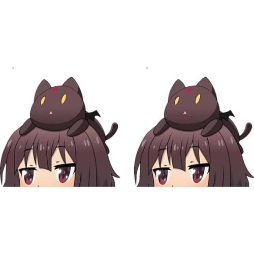 Wizard Neko Peeker Fine Decal Fashion Scratch-proof Car Sticker 3D Vinyl Car Wrap Laptop JDM JEEP Van Bike Offroad RV A4