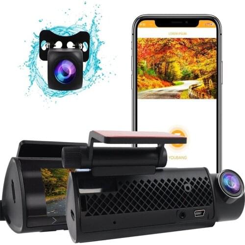 Wifi Dash Cam DVR Car Video Recorder Connect with Phone APP 3.16" LCD Screen Dashcam Full HD 4K Driving Registrator Camera