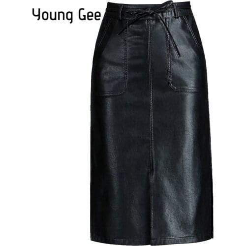 Young Gee Long Pencil Skirts