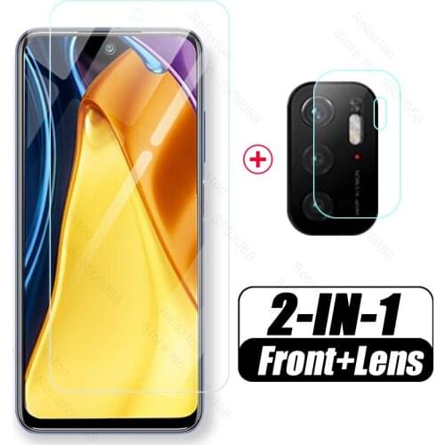 Tempered glass for pocom3 pro camera lens protective shell cover for little poco poko m3 m 3 pro 5g 2021 6.5'' coque fundas case
