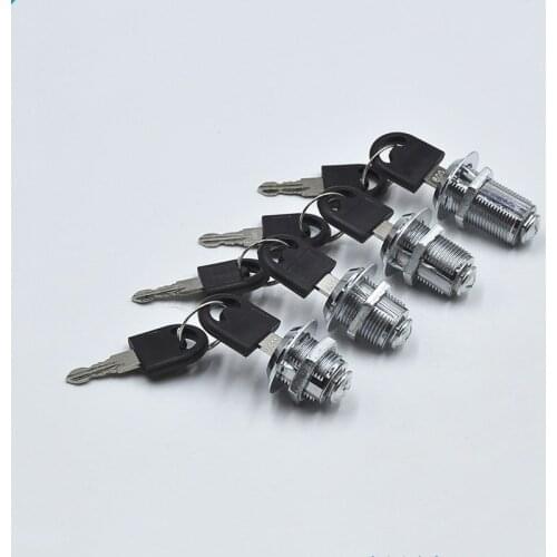 Drawer Locks with 2 Keys Lock Furniture Hardware Door Cabinet Lock for Office Desk Letter Box Cam Locks 16mm 20mm 25mm 30mm