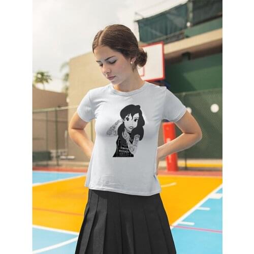 Gothic Victorian Punk Womens T-Shirts Tattoo Ropa Aesthetic Disney Princess Street Fashion Short Sleeve 2021 Hipster Dropship