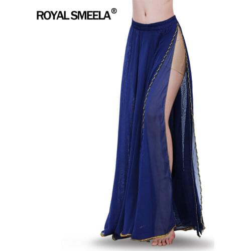 Hot Belly Dance Costume Big Full Belly dance Skirt Professional Performance wear Bellydancing clothes double Slits dancing Skirt