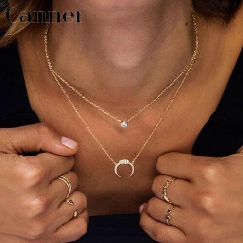 European and American Fashion 8 Word Infinite love Pendant Necklace for Women 925 Sterling Silver Moon Zircon Chain Necklace