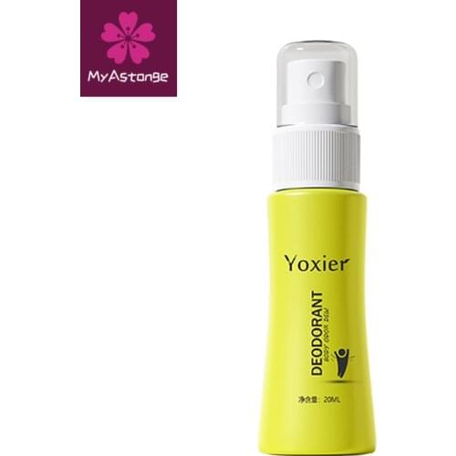 1pcs Yoxier Naturally Fresh Deodorant Spray Remove Odor Sweat Nourish Antibacterial Non-sticky Convenient Aloe Vera Extract 20ml
