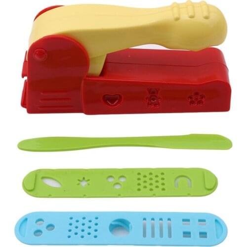 4pcs/set Dough Plasticine Craft Clay Extrusion Mold Tool Set Kids Learn Play Toys