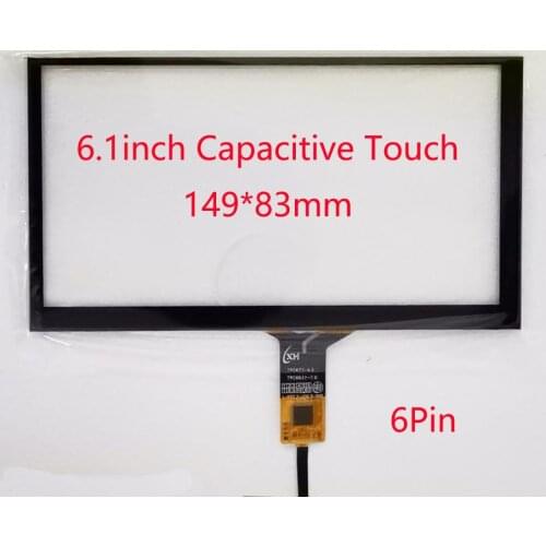 6.1inch Car Radio Carpc Capacitive Touch Screen 149*83mm 6pin