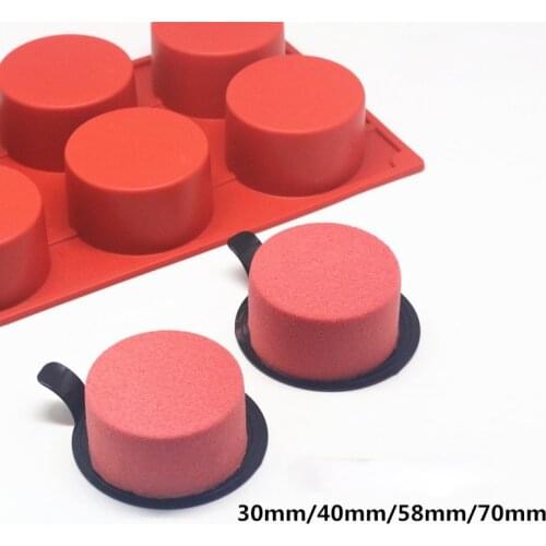 Cylindrical Mousse Pudding Jelly French Pastry Mold Silicone Cake Mold Mutihole Soap Mold Baking Resin Mold Chocolate Mold