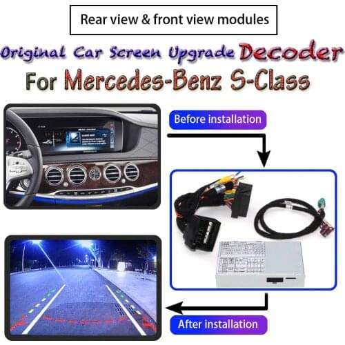 Rear Camera Decoder For Mercedes-Benz S-Class W222 C217 A217 2019~2020 Adapter Original Car Upgrade System Screen Reverse Module