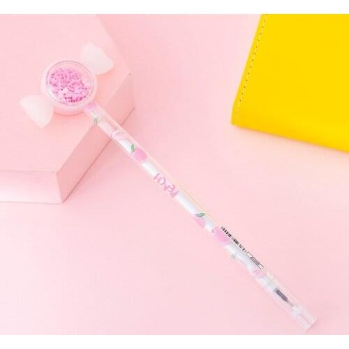 24 PCs Cartoon Creative Rabbit Eared Sequined Gel Pens Sest Girls Heart Signature Pen Cute Student Exam Writing Pen Wholesale