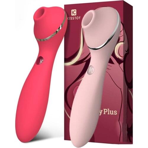 KISS TOY Polly Sucking Vibrator Clitoris Sucker Heatable G Spot Vibrator Clitoris Stimulator Nipple Sucker Adult Sex Toys Woman