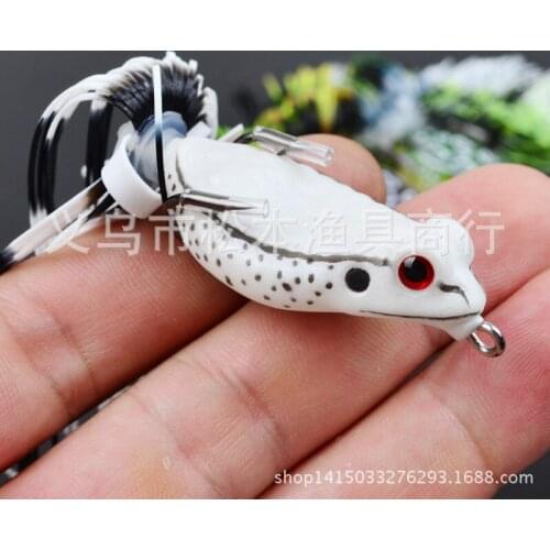 100pcs/lot 2" 5.08cm classic bait lures 0.24OZ 6.86g Ray frog bait lures hard bait lures blackfish Tackle dwrs6114a