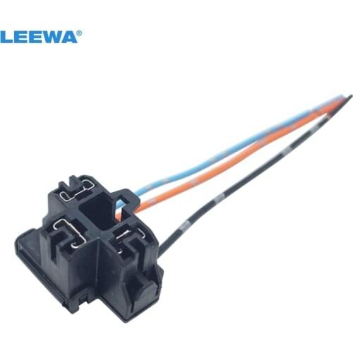 LEEWA 40PCS Auto Car Truck H4 Headlight Extension Light Connector Plug Socket Adapter H4 LED HID Light Wiring Harness #CA5957