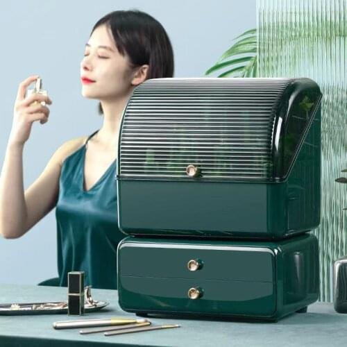 Makeup Organizer Large Capacity Waterproof Dustproof Bathroom Cosmetic Storage Box Desktop Storage Drawer Makeup Container Box