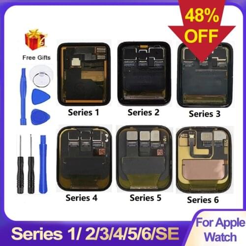 Original LCD Display For iwatch Series 1 2 3 Touch Screen Digitizer Assembly Replacement For apple watch S1 S2 S3 S4 S5 Screen