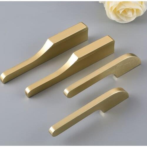 Simple Furniture Hardware and Shoes Cabinet Door Handle American Black Cabinet Wardrobe Handle Kitchen Door Handles and Knobs