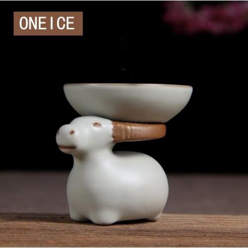 Ru tea strainers Filter Teastrainer Saucer Kung Fu Fitting Japanese interval Porcelain Filter