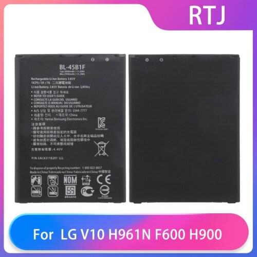Runtianjin Replacement Cell Phone Batteries BL-45B1F LG V10 H961N F600 H900 H901 VS990 H968 Battery