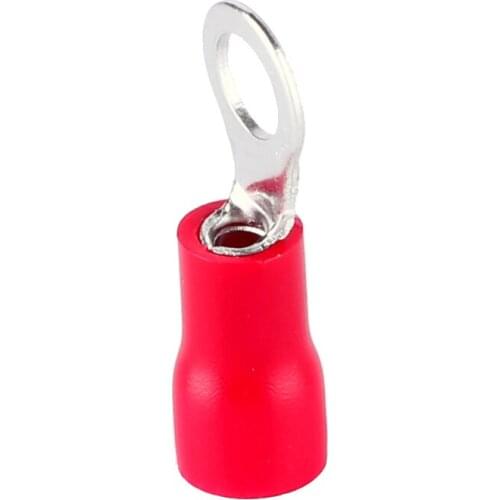 RV2.5-8 1000PCS RV2-8 Ring Insulated Terminal Cable Wire Connector Electrical Crimp Terminal Wiring 1.5-2.5 Square