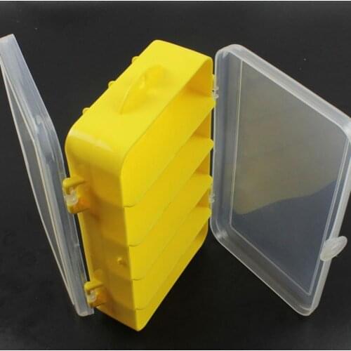 Fishing Lure Box Reversible Lure Case Double Sided Plastic Bait Jig Storage Box High Strength Fishing Tackle Accessory Boxes
