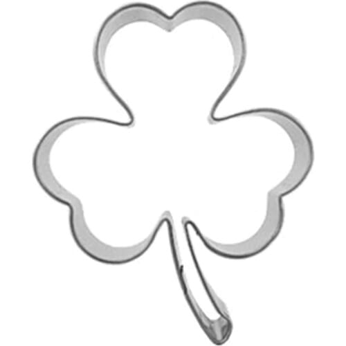 Edible Cake Decorations Clover Shape Pancake Cookie Cutter Pressing Baking Tools Stainless Steel Chinese Market Online Fondant