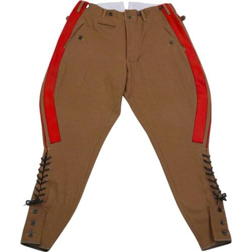 GUWL-001 WWII German Political General Brown wool Breeches