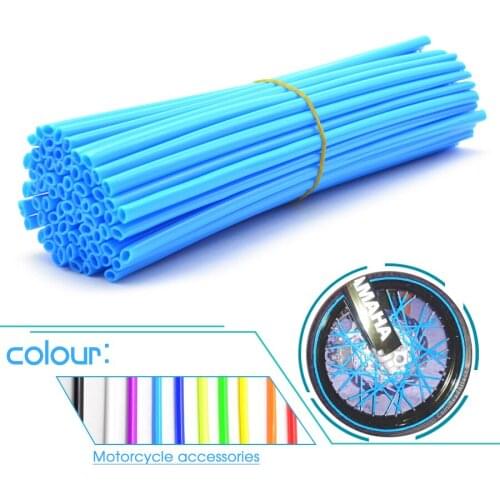 Universal Wheel RIM Spoke Skins Sticker Accessorie Motocross Dirt Bike For HONDA XR CR CRF CRM 50F 230F 230L 230M 250L 250M 250X