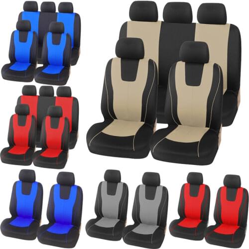 Universal Full Set Car Seat Cover (Beige)