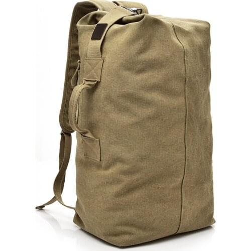 Large Capacity Rucksack Man Travel Bag Mountaineering Backpack Male Luggage Canvas Bucket Shoulder Bags Men Backpacks