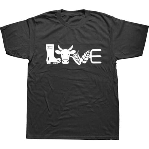 I'm A Farmer Loves Farming Funny T Shirts Men Summer Cotton Harajuku Short Sleeve O Neck Streetwear Black T-shirt