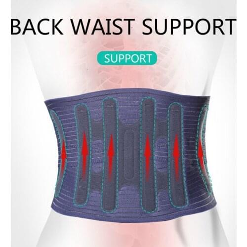 Men Women Spine Support Protector Lower Back Support Brace Lumbar Waist Belt Back Pain Relief Gym Fitness Waist Compression Belt