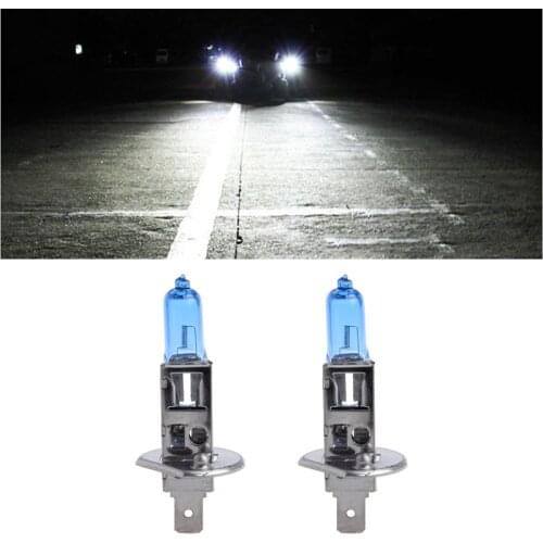 1 Pair Car Headlight H1 Lamp Super White Car Bulb 100W Fog Light DC 12V
