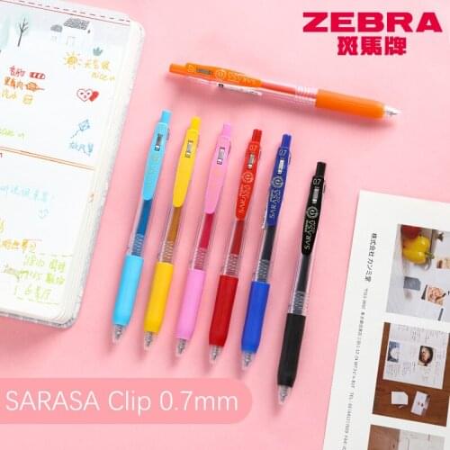 1pc ZEBRA SARASA Clip Gel Pen 0.7mm JJB15 Dedicated for Students To Take Notes Drawing DIY Scrapbook Stationery Supplies