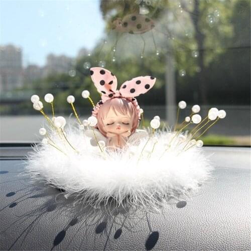 1PC Lovely Annie Angel Car Decoration Emblem Ornaments Cute Cartoons Sticker Auto Dacal Exterior Accessories