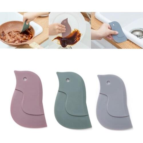 1PC Multi-function Oil Scraper Cartoon Kitchen Bathroom Stove Dirt Decontamination Scraper Cake Baking Tool Oil Plate Scraper