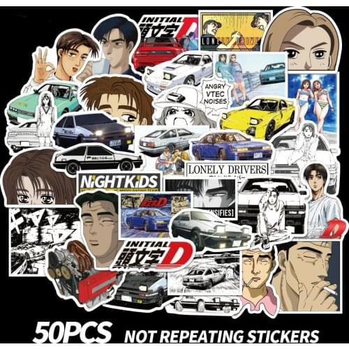 10/50Pcs Drift Fast Racing style JDM Sticker For Suitcase Skateboard Laptop Fridge Styling Sticker Waterproof Decal Graffiti