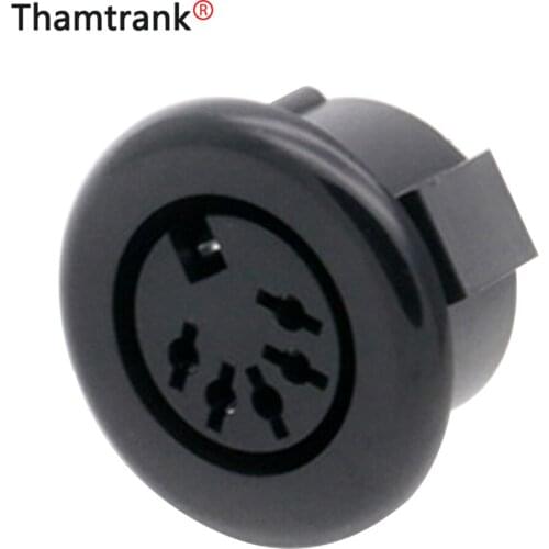 10PCS Lengthen 5pin Micro Power Socket S Terminals DINJack PCB Panel Mount Connector for Electric push rod/computer motherboard