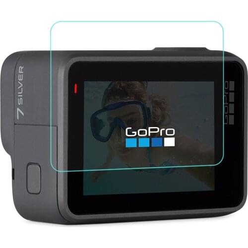 2pcs/set Tempered Glass for GoPro Hero 7 Black Go pro Hero7 Silver Protective Glas Screen Protector